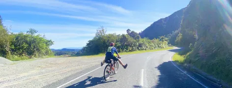 Bikepacking scene for visas and entry